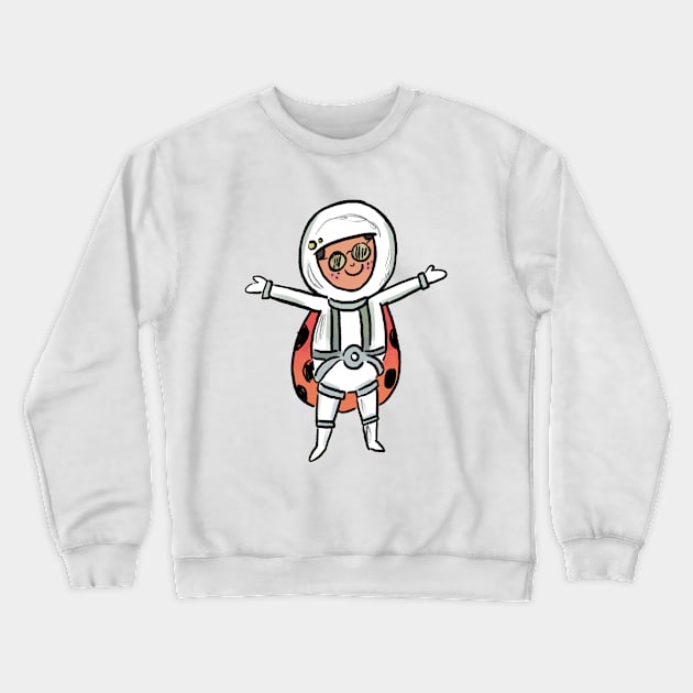 Coralie on the Sun Crewneck Sweatshirt by Coralie La Coccinelle